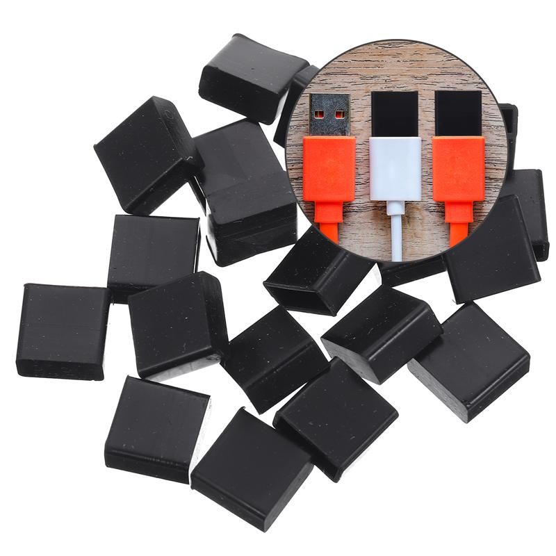 20Pcs 플라스틱 USB 남성 안티 먼지 플러그 스토퍼 캡 커버 보호자 뚜껑 소비자 전자 제품